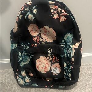 Herschel Supply Company Black Floral Backpack